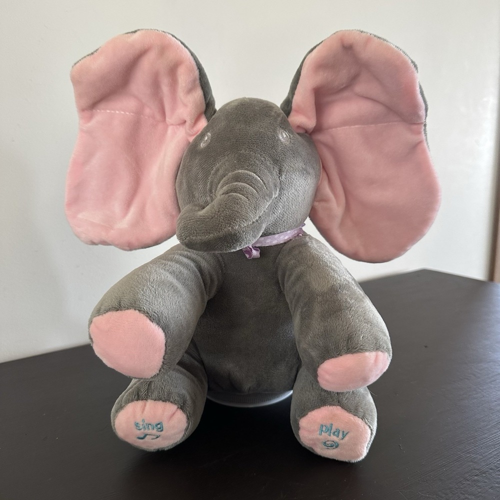 Animated Plush Singing Kaia Elephant with Peek-a-boo Singing Interactive